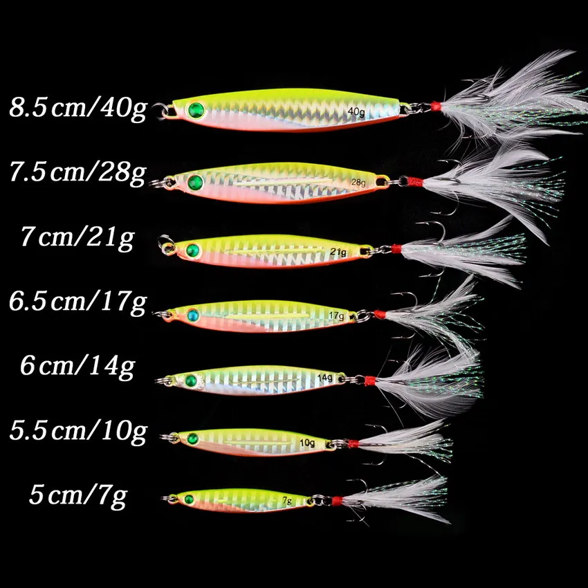 Señuelo de cuchara de metal con triple gancho de acero para pesca en aguas profundas