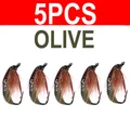 5pcs olive size 6