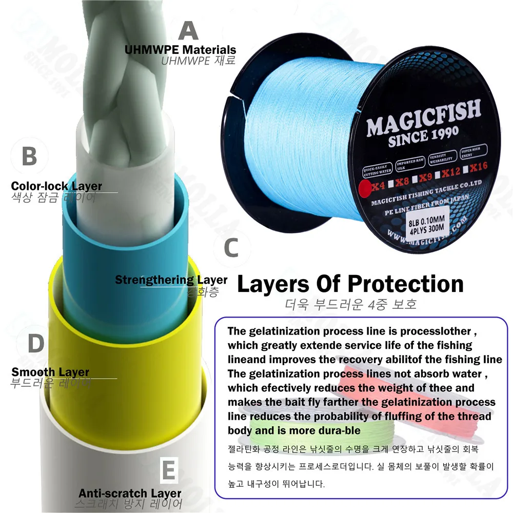 Línea De Pesca trenzada Multifilamento, 2022 M, Accesorios De Pesca, 300 - imagen 5