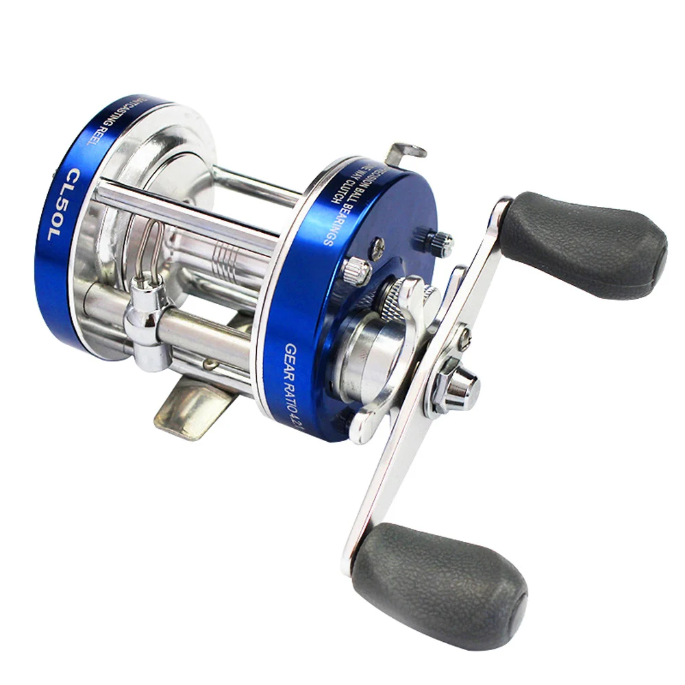 Carrete de pesca de arrastre de Metal, barco de fundición de cebo, tambor fundido, rueda de pesca, balsa de pesca con mosca de mar de Metal completa para aparejos de agua salada, nuevo