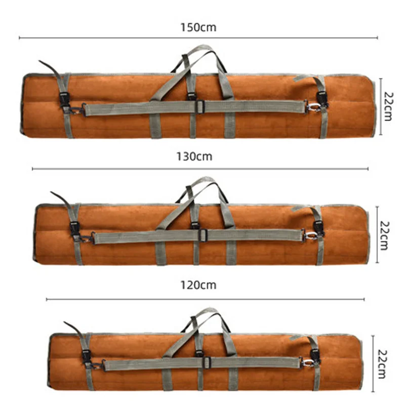 Bolsa impermeable de lona para cañas de pescar – Enrollable y resistente - imagen 3