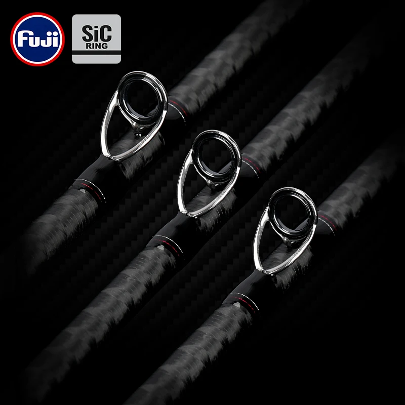 TSURINOYA caña ligera inspiración 2,21 m 2,28 m 2,36 m fundición giratoria L ML M caña de pescar de lubina guía de carbono FUJI SIC - imagen 2