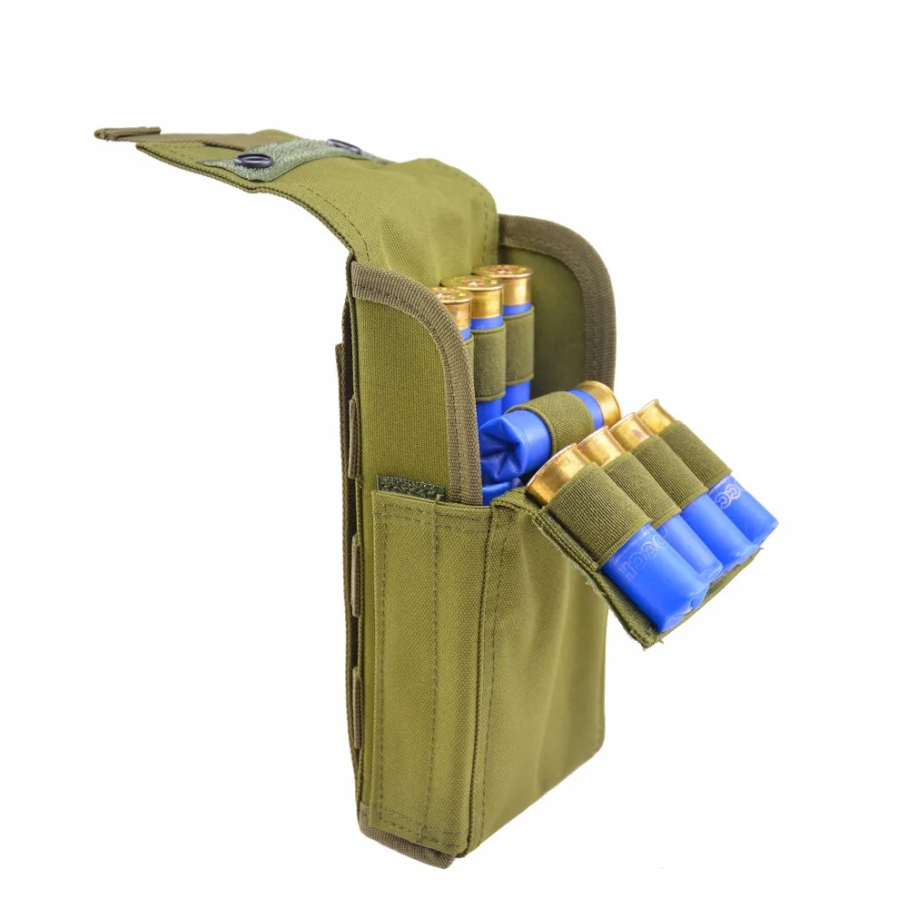 Mochila De caza con 25 fundas redondas de calibre 12, bolsa de recarga, para revistas tácticas Molle PALS, accesorios de nailon - imagen 4