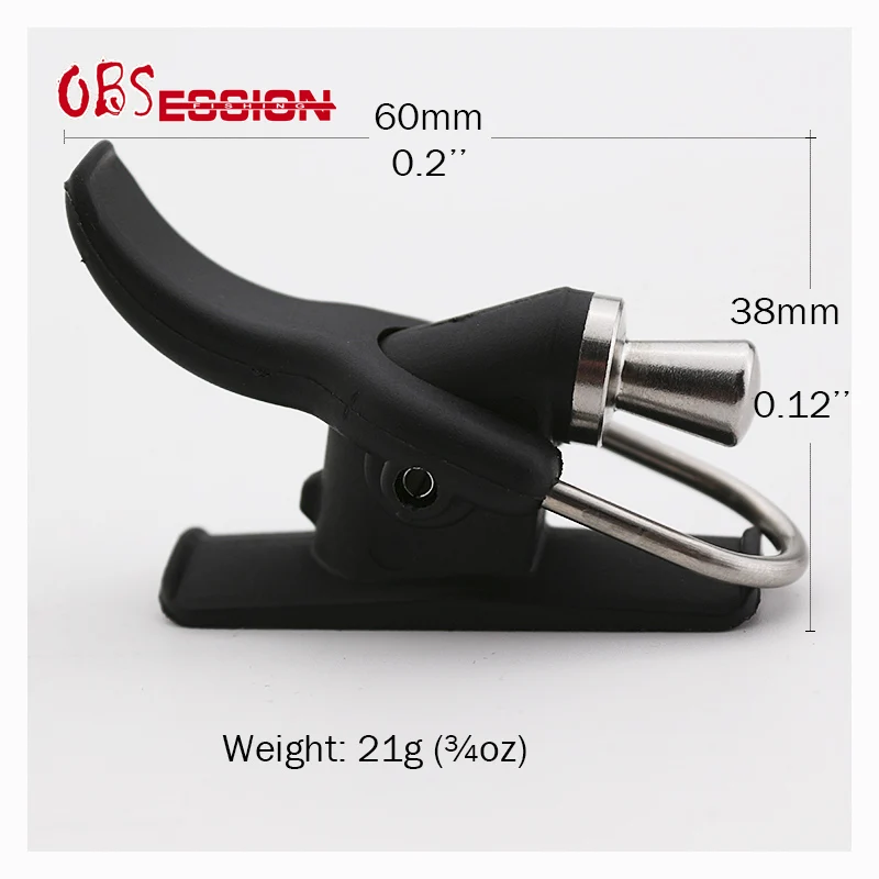Abrazadera de pistola de lanzamiento de pesca marina, botón de pulgar, herramienta de fundición de surf, Clip de gatillo, protector de dedo de pez - imagen 3