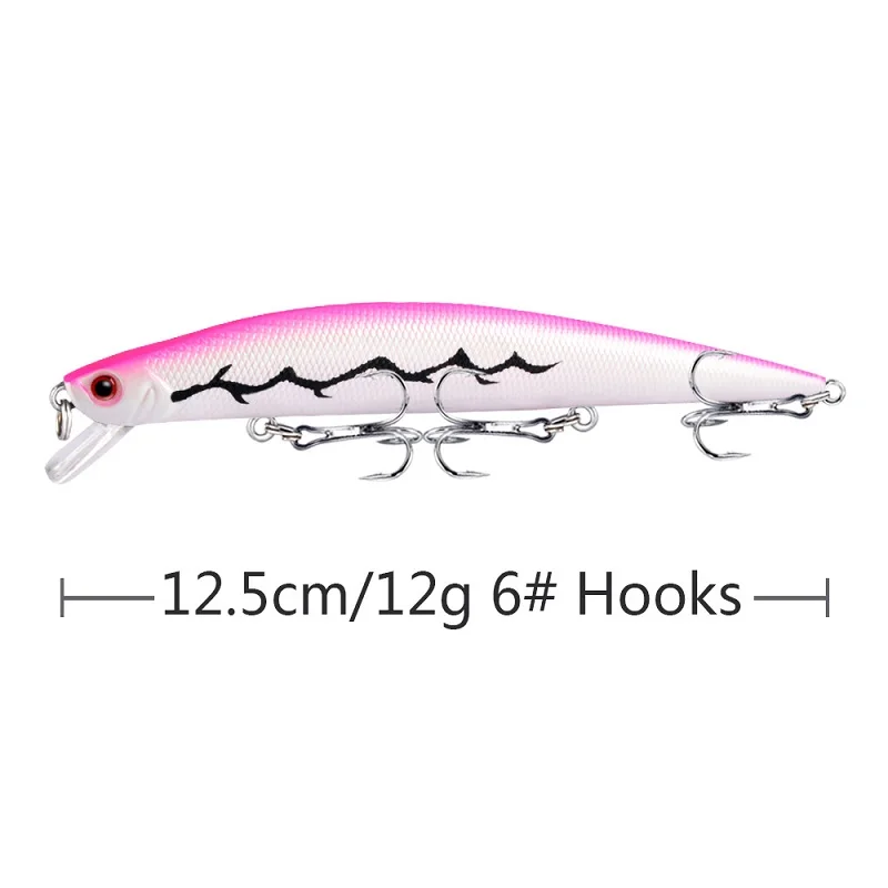 Señuelos de Pesca Minnow, cebo duro de 8,8 cm, 9,5g, wobbler Bass Pike, cebos artificiales de plástico para aparejos de pesca Crankbait, 1 ud. - imagen 5
