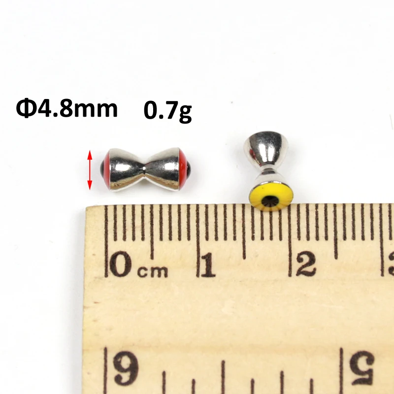 Dumbbell de latón Crazy Charlie, Ojos de Material para atar moscas, 12 piezas - imagen 4