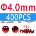 400PCS 4.0mm Red