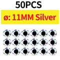 50pcs 11MM Silver