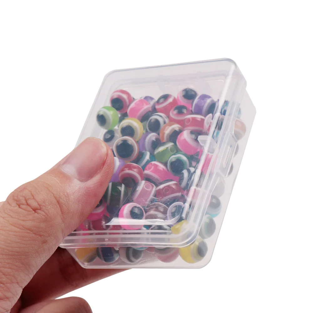 100 Stuks Fish Eye Vissen Kralen 4mm-8mm Gemengde Kleur Lichtgevende Carolina Rigs Belastingen Rigs Vissen kralen DIY Kit Bass Visgerei - imagen 2