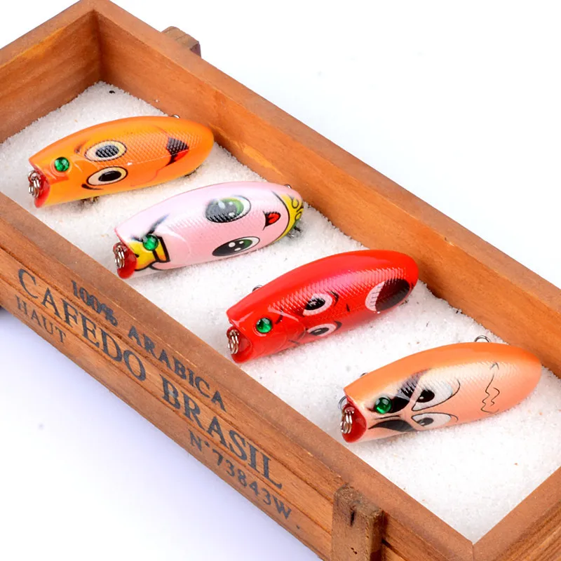 Cebo biónico pintado, 1 unidad, 6cm/10,4g, cebo falso de plástico, aparejos de pesca, señuelo de pesca suave, señuelo grande para curricán, nuevo - imagen 2