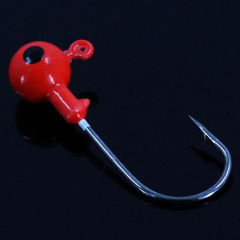 Gancho de cabeza de fijación de 50 piezas, abrazadera de cebo suave, gancho de cabeza de plomo, perca, aparejos de pesca de carpa, accesorios de pesca - imagen 4