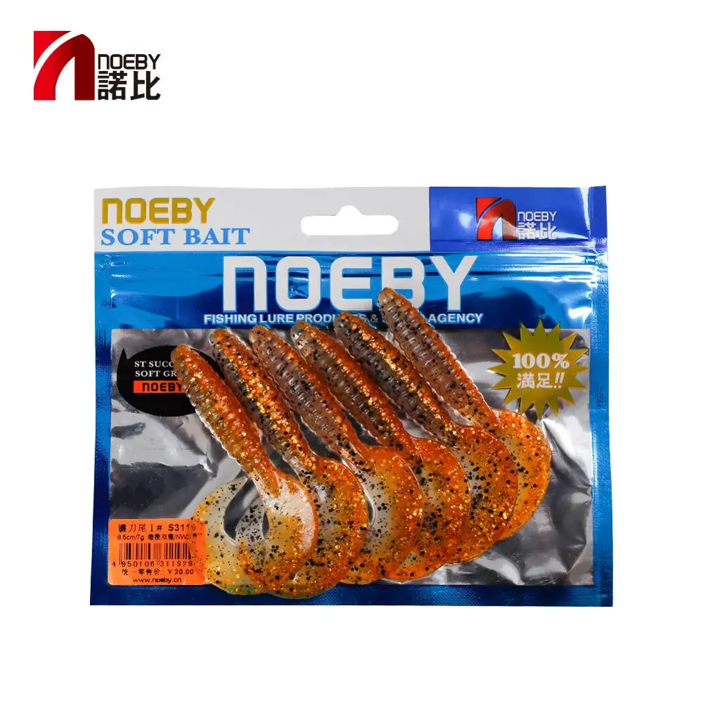 NOEBY Finesse Grub Señuelo vinilo ultraligero para spinning - imagen 2