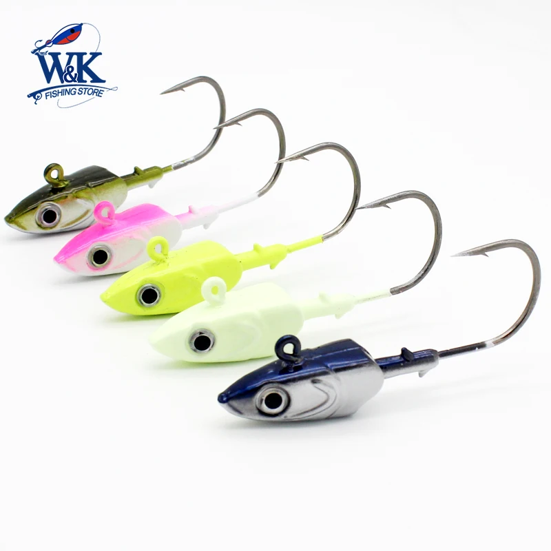 Gancho de pesca de cabeza de Jig en oferta 2 unids/lote gancho de JIG pesado para Sayori Shad en 40g 30g accesorios de señuelo de pesca de 20g - imagen 3