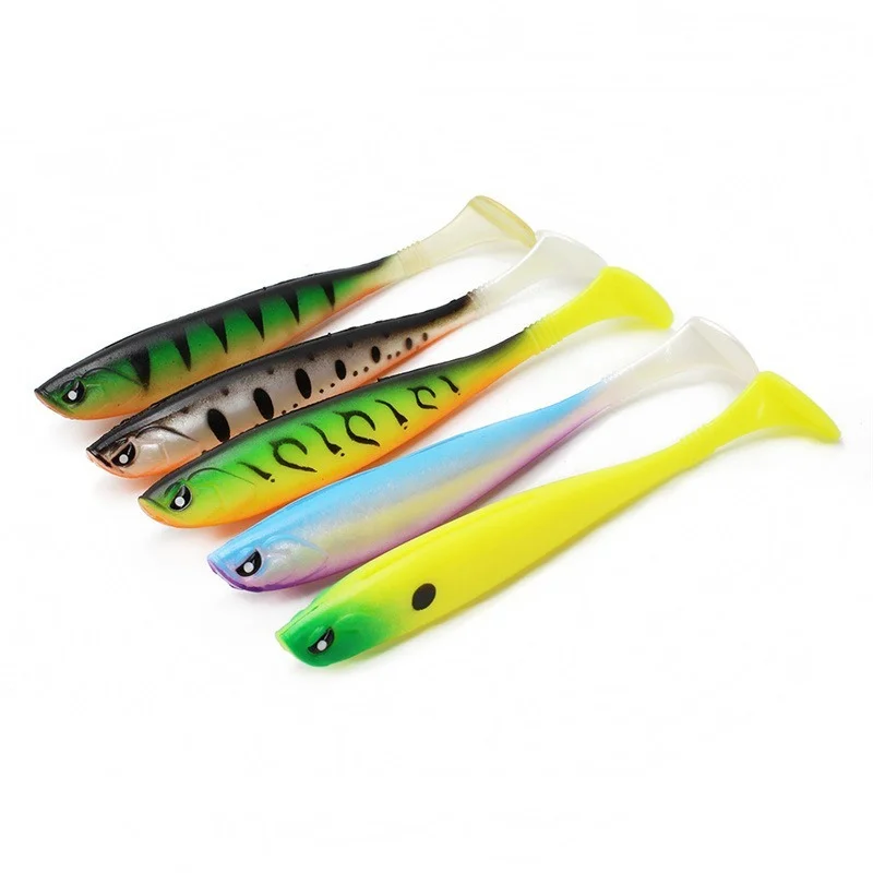Señuelos de Pesca Wobbler, cebo blando de 10g y 13cm, Swimbaits de Japón Shad, cebo Artificial, cabeza de plantilla, pesca con mosca, pez de goma de silicona, 1 unidad