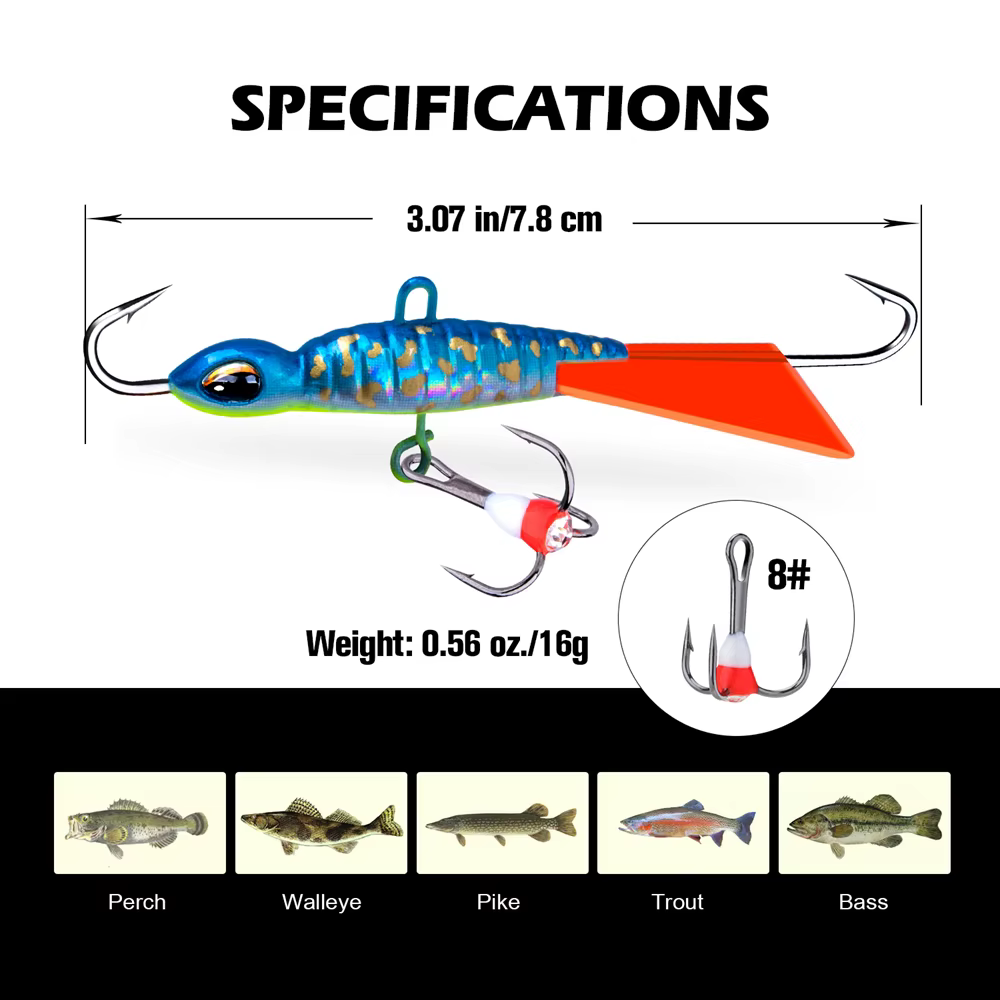 Goture-señuelo de balancs de pesca de 78mm y 16g, para Wobblers lucio, perca, Walleye, Jigging, cebo duro, aparejos de pesca de invierno - imagen 3