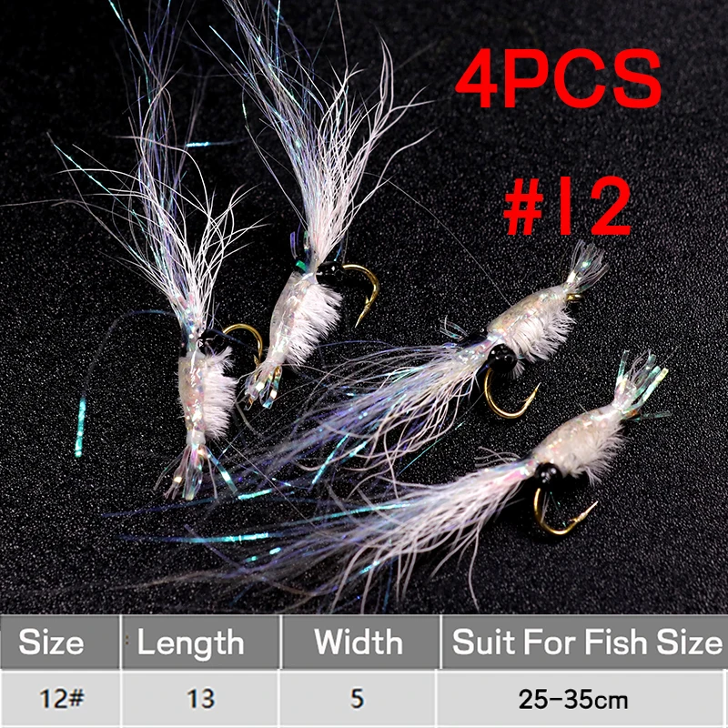 4pcs size 12 shrimp