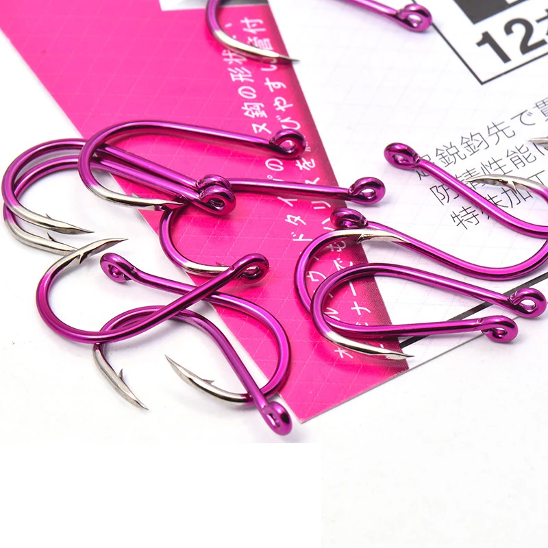 Vissen Prikkeldraad Haak Bocht Mond Driehoekige Snelle Aanval Super Naaldpunt Vishaak Zwart Seabream Bass Japan Haken 4-8 stuk Pack - imagen 3