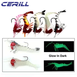 Senuelo luminoso gusano Swimbait - Jigging para carpa lubina