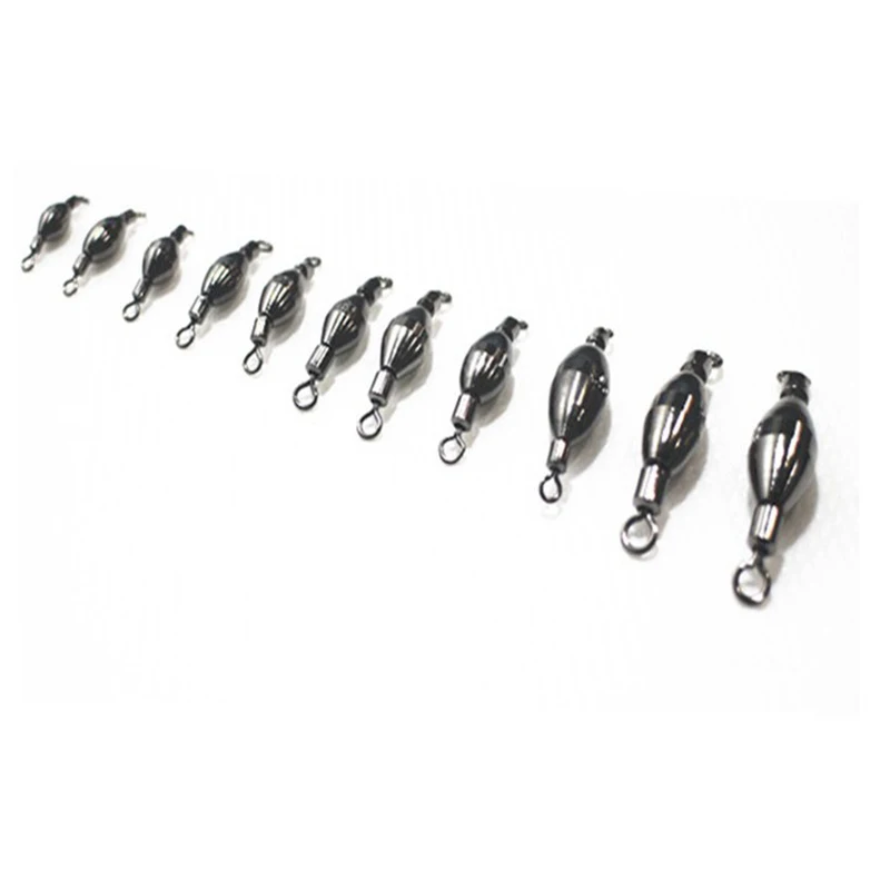 Herramientas de equipo de pesca de 10 piezas, martillo giratorio de cobre, colgante de cobre, contrapeso, plomada rápida, accesorios de pesca - imagen 3