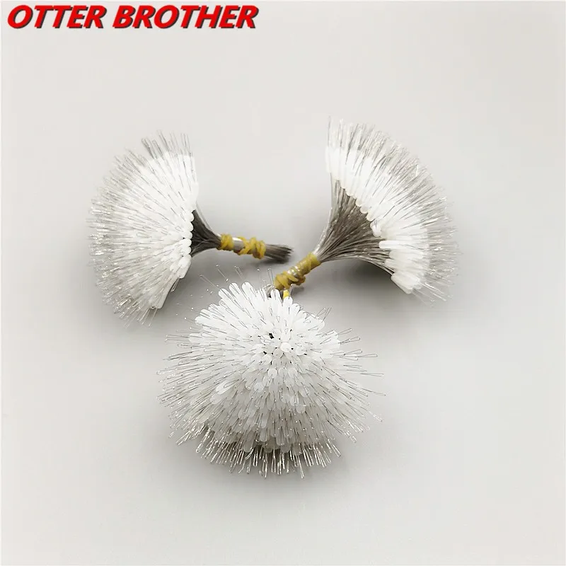 300 unids/lote flotador tapón de goma transparente Ss S M L pesca Bobber flotador tapón cilíndrico espacio frijol línea de pescado Accesorios - imagen 2