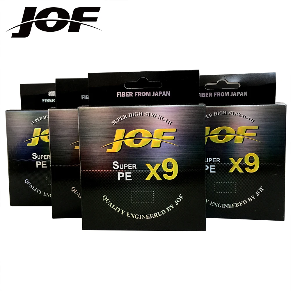 Línea de pesca trenzada de 500M X9 JOF, multifilamento japonés superfuerte, 100% PE, 9 hebras, 20LB a 80LB - imagen 3