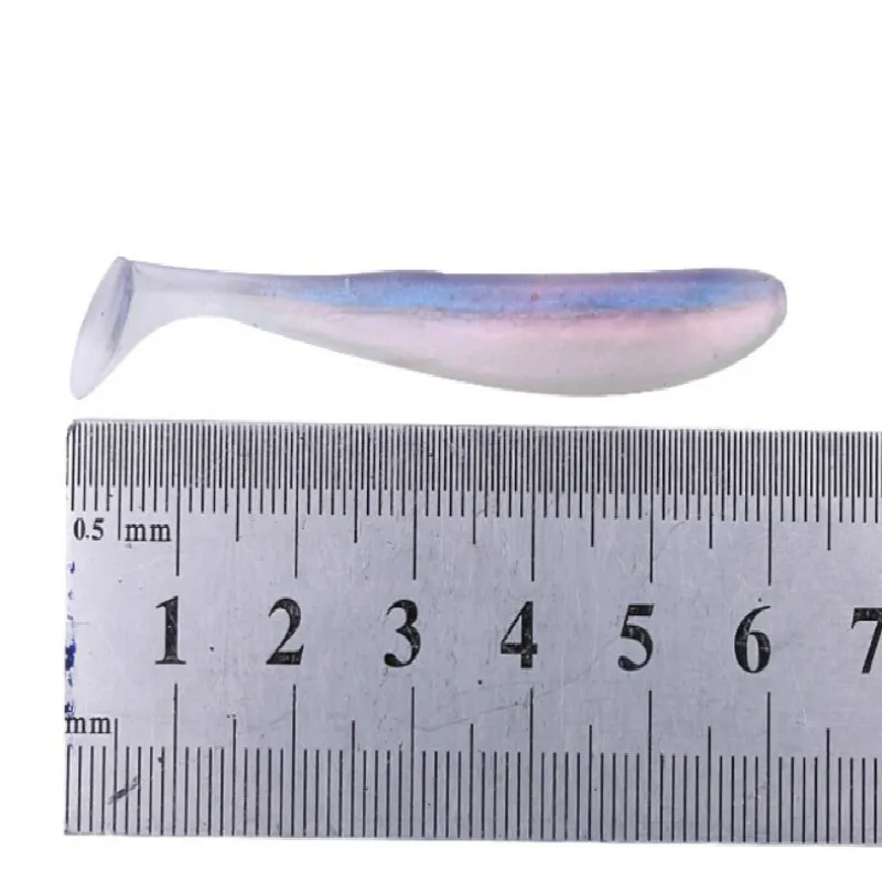 Señuelos blandos para Pesca en el mar, aparejos artificiales de 6cm, 1,4G, a rayas, Swimbait, Wobblers, 12 unids/paquete - imagen 2