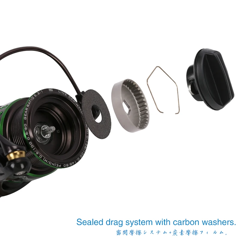 TSURINOYA-carrete de pesca giratorio ultraligero, 162g, Kingfisher 800, 1000, 1500S, 1500, sistema de delicadeza para cebo profesional, rueda de Ajing para trucha - imagen 3