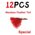 12pcs Feather Red