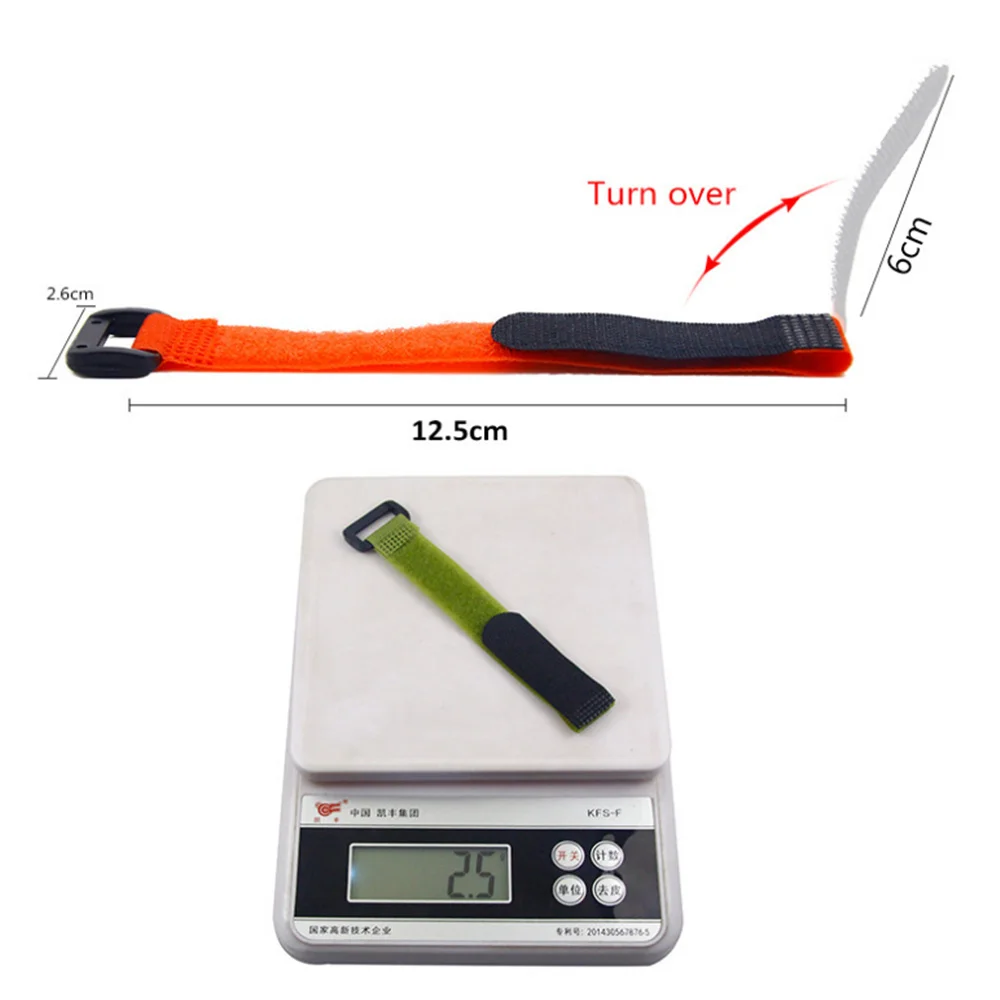 Correa reutilizable antideslizante para caña de pescar, tirantes, sujetadores, accesorios de pesca al aire libre, herramienta, 5 unids/lote - imagen 2