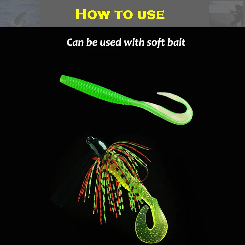 Anzuelo con cabeza de anzuelo sin malezas, colorido, 10g, con púas afiladas, anzuelos Swimbait, faldas de silicona, señuelo de pesca para pesca de Lucio - imagen 4