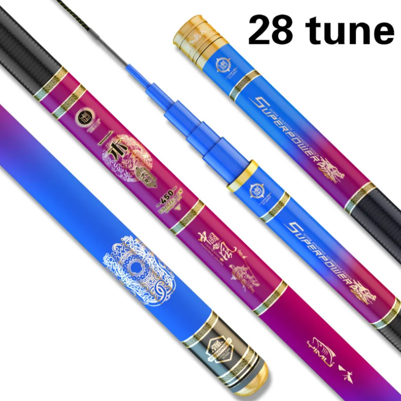 Caña De pescar De fibra De carbono, aparejos De Pesca De esturión azul superduro, 12H, para Black Pit 28/19 Tune Hand Olta - imagen 2