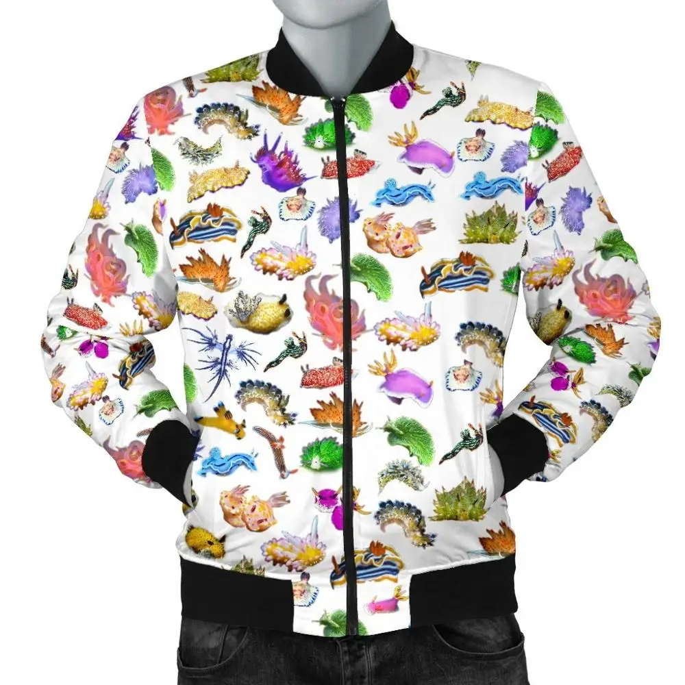 Chaqueta Bomber para hombre con estampado 3D de paloma/tortuga/dinosaurio, prendas de vestir gruesas de invierno con bolsillo de manga larga, chaqueta cálida Unisex con cremallera - imagen 5
