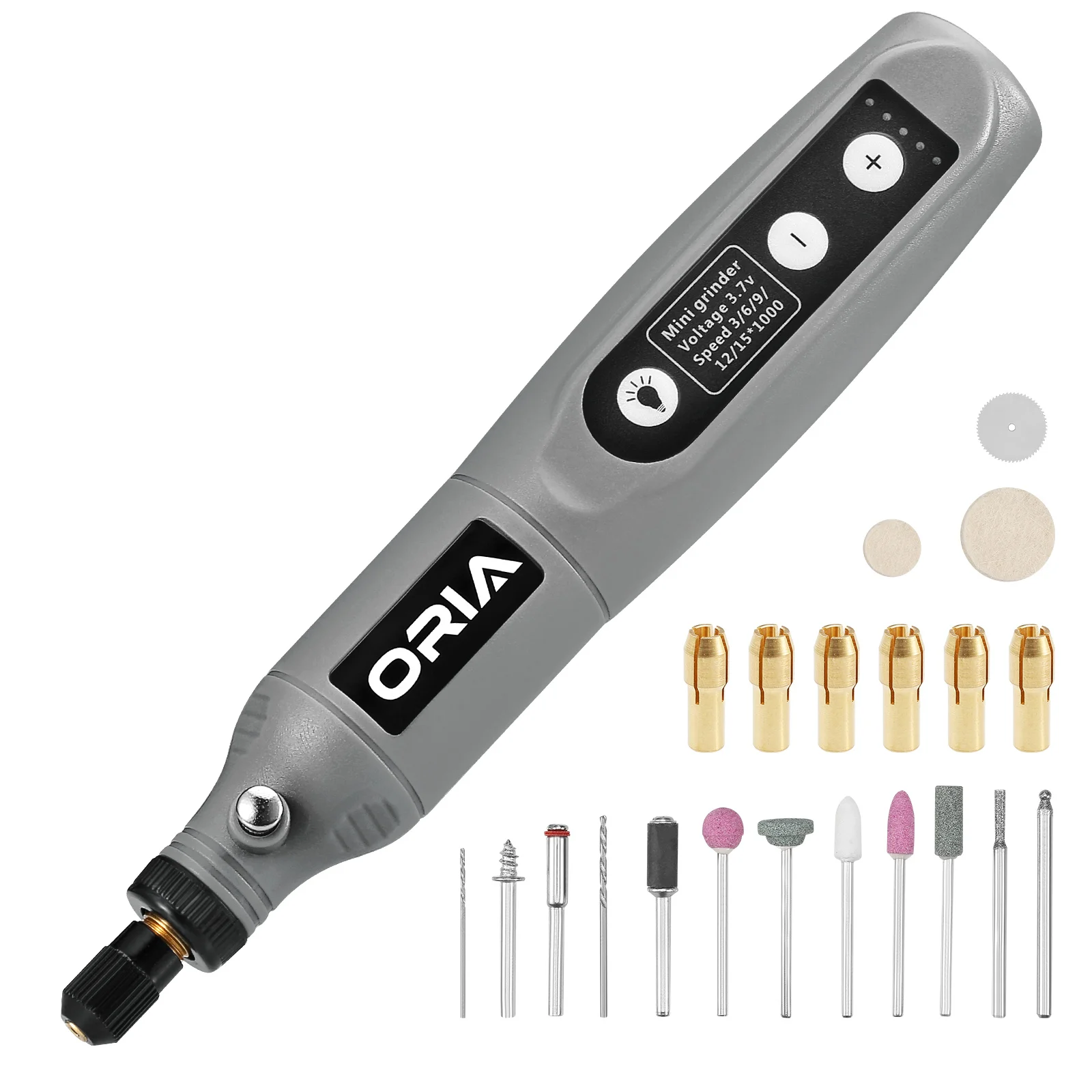 Taladro inalámbrico ORIA 5V – Kit herramienta rotativa portátil
