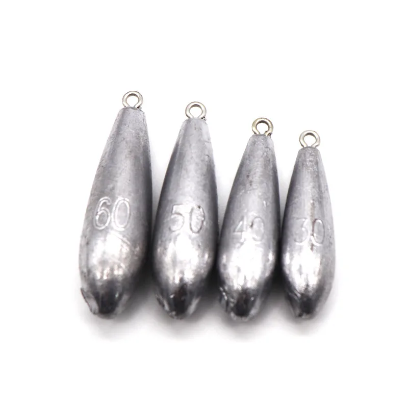 Aparejos de pesca de plomo, herramientas de pesca colgantes de hoja de sauce, productos de alta calidad para exteriores, 20g-60g, 10 unidades - imagen 5