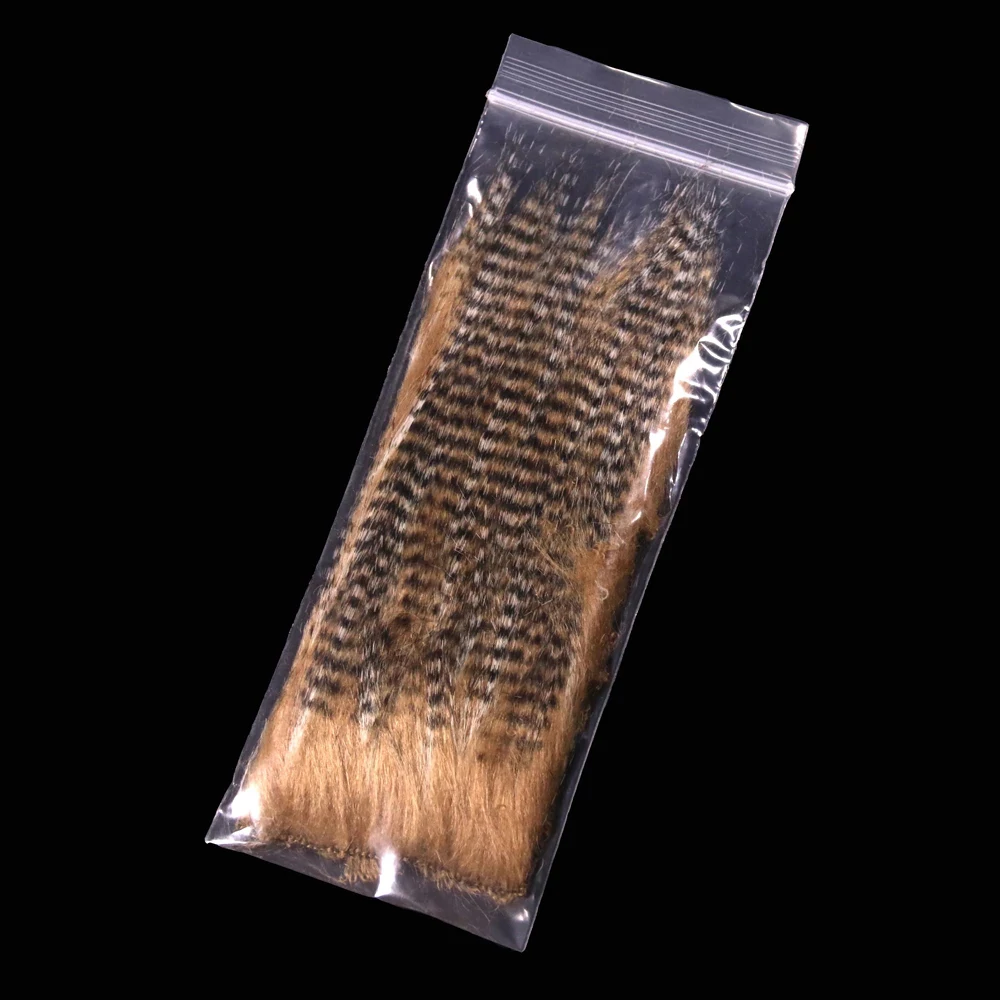 Bimoo, 2 uds., 12x6cm, suave, largo y peludo, artesanía Artificial, materiales para atar moscas de piel, fibras esponjosas para cola de serpentina, señuelos para moscas de agua salada - imagen 5