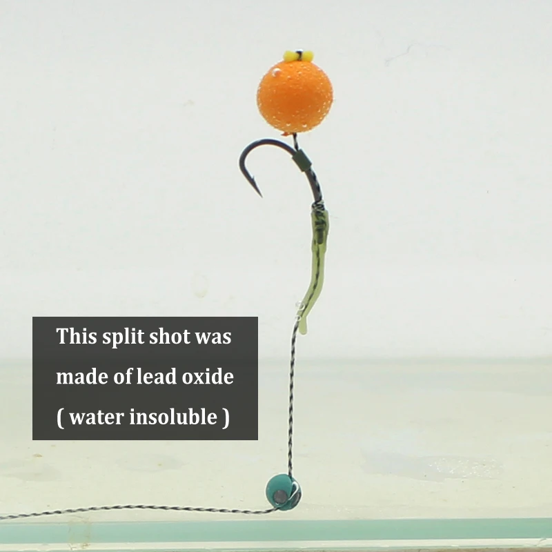 20 piezas reutilizable Split Shot peso de plomo recubierto de goma Splits Sinker 1B 2B 3B Terminal de pesca de carpa accesorios de aparejos de pesca - imagen 4