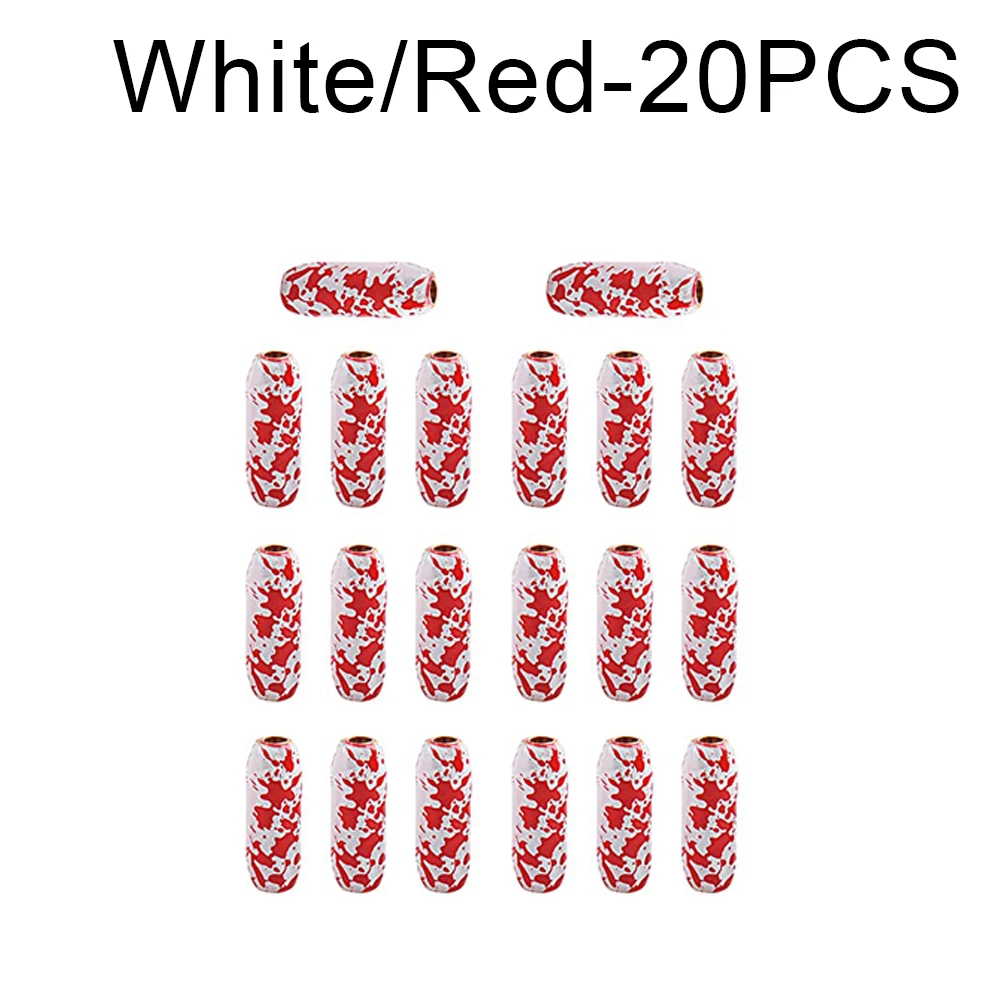 White-Red  20PCS