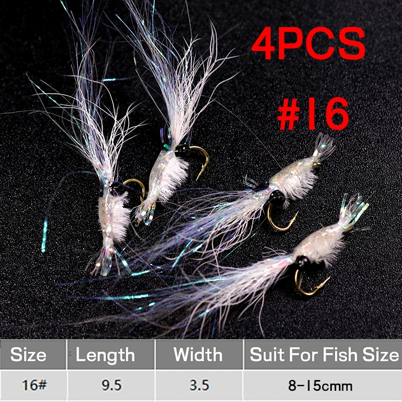 4pcs size 16 shrimp