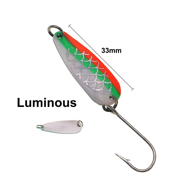 HISTOLURE-cerucharas luminosas para pesca de trucha, señuelos 1,9g, 33mm, Wobbler Artificial, señuelo duro, cebos de Metal y latón para lubina - imagen 3