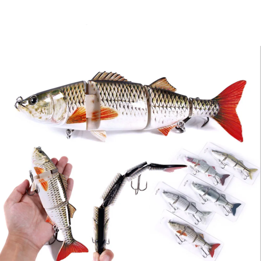 Swimbait-señuelo de pesca multiarticulado, gran tamaño, 24cm, 140g, Glide Swim, Wobblers, Pike, muskkie, Walleye, lubina, Mar - imagen 3