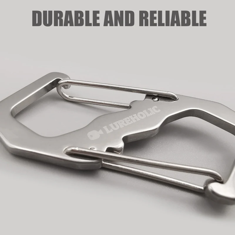 LUREHOLIC-mosquetón de pesca con señuelo, herramientas de accesorios para exteriores, gancho de bloqueo de seguridad profesional, hebilla de montañismo para escalada - imagen 4