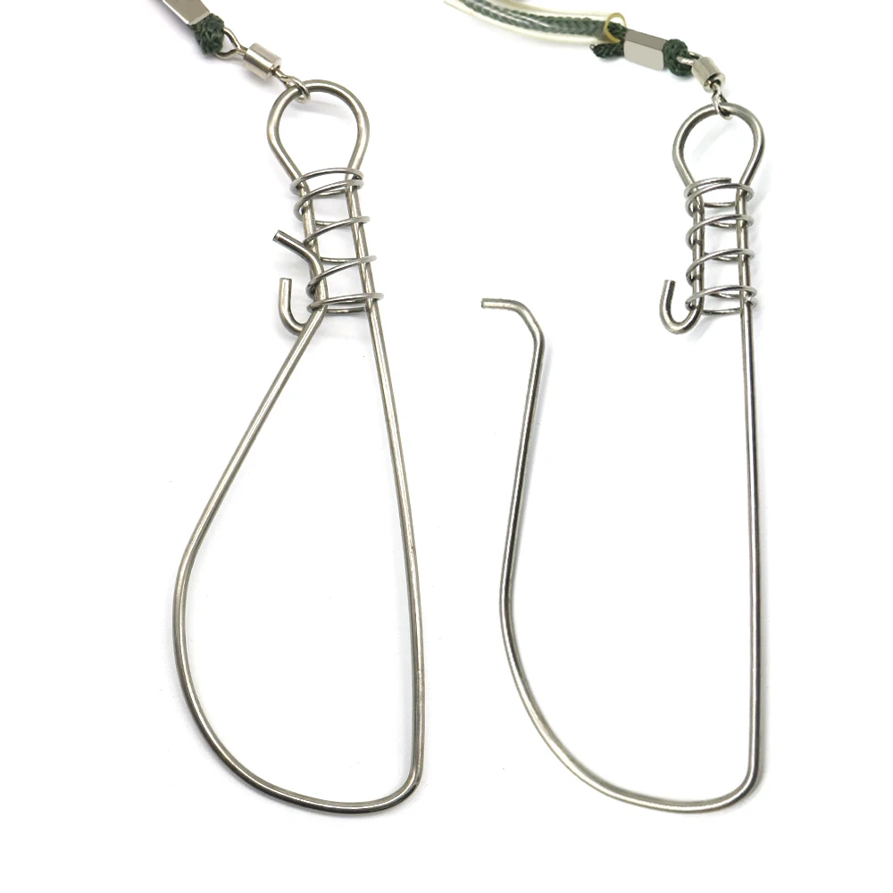 Estos ganchos de pesca están diseñados para facilitar el uso y la durabilidad.