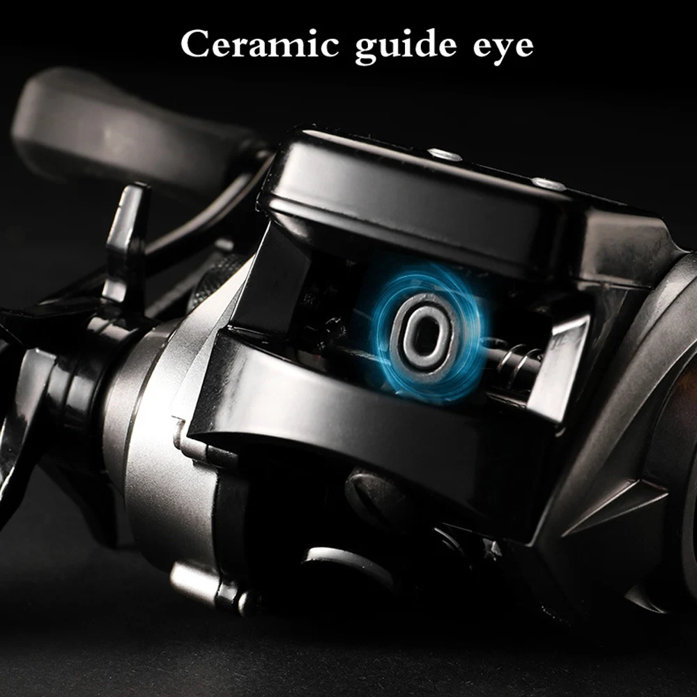 Carrete electrónico de Baitcasting para pesca, línea de cuenta precisa, pantalla Digital, relación de velocidad 6,3/1, para pesca en mar, Lucio, carpa, al aire libre - imagen 5