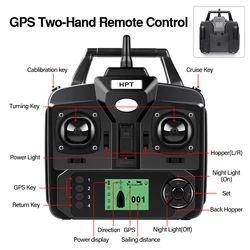 Barco Telemandado con GPS y Sonar Inalámbrico - Mando Compacto