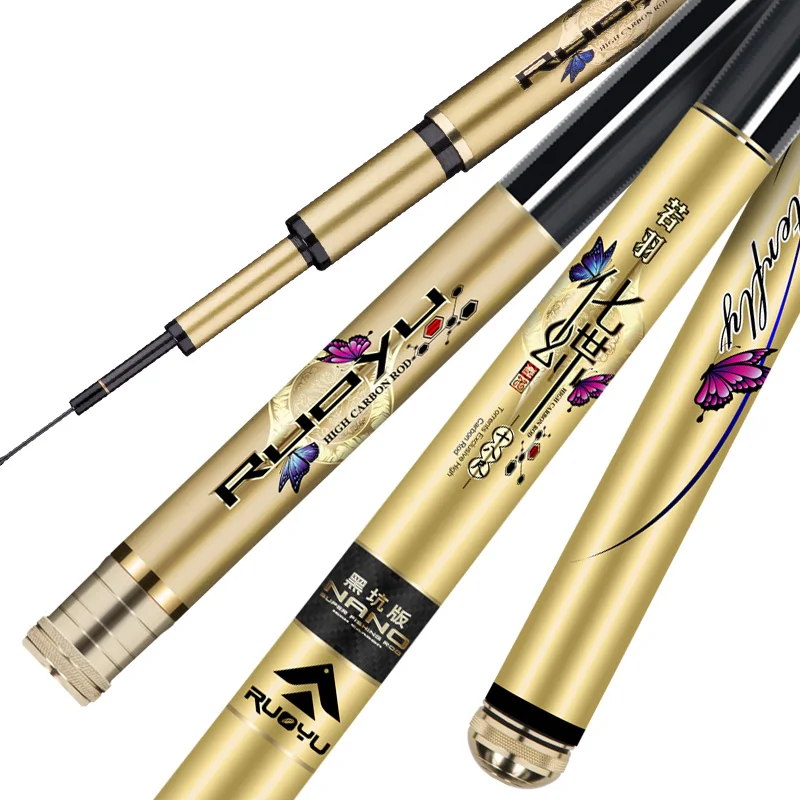 Caña De pescar De carbono De alta calidad, aparejo De Pesca De carpa De 3,6 m-7,2 m, Olta, 4H, 5H, 6H, mano superdura, 60T - imagen 4