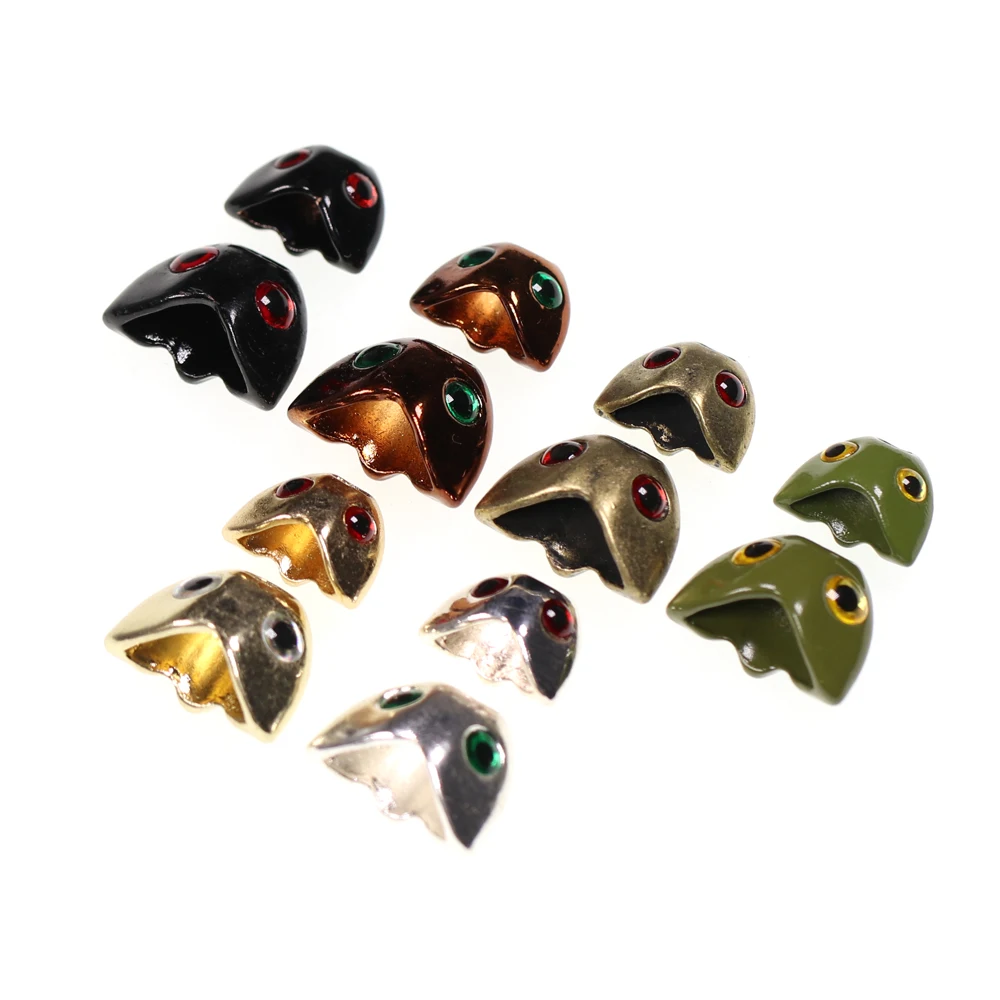 ICERIO-casco con forma de Calavera, 20 unidades, cabeza pesada, tubo, moscas, serpentinas de gancho, materiales para atar moscas