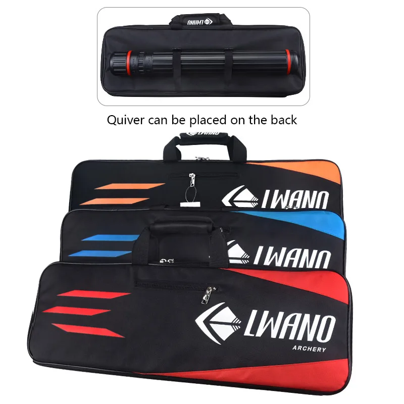 Bolsa de arco recurvo para tiro con arco, bolsa portátil con arco dividido, lona para tiro al aire libre, 70x24x6cm - imagen 3