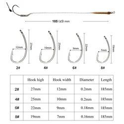 FTK Leader Kit Hair Rig Carpa con Línea Trenzada, Boilies y Accesorios