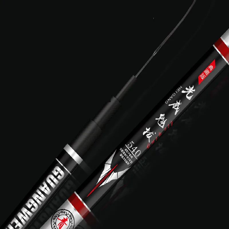 Caña De pescar telescópica De fibra De carbono, caña De pescar superdura 6H, Olta De Pesca De 3,6 M/3,9 M/4,5 M/5,4 M/6,3 M/7,2 M/8M/9M/10M, Taiwán caña de pescar, - imagen 4