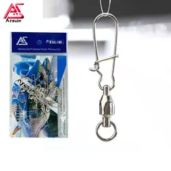 Atsuim Conector Giratorio para Pesca con Rodamiento Tamaños 0-8